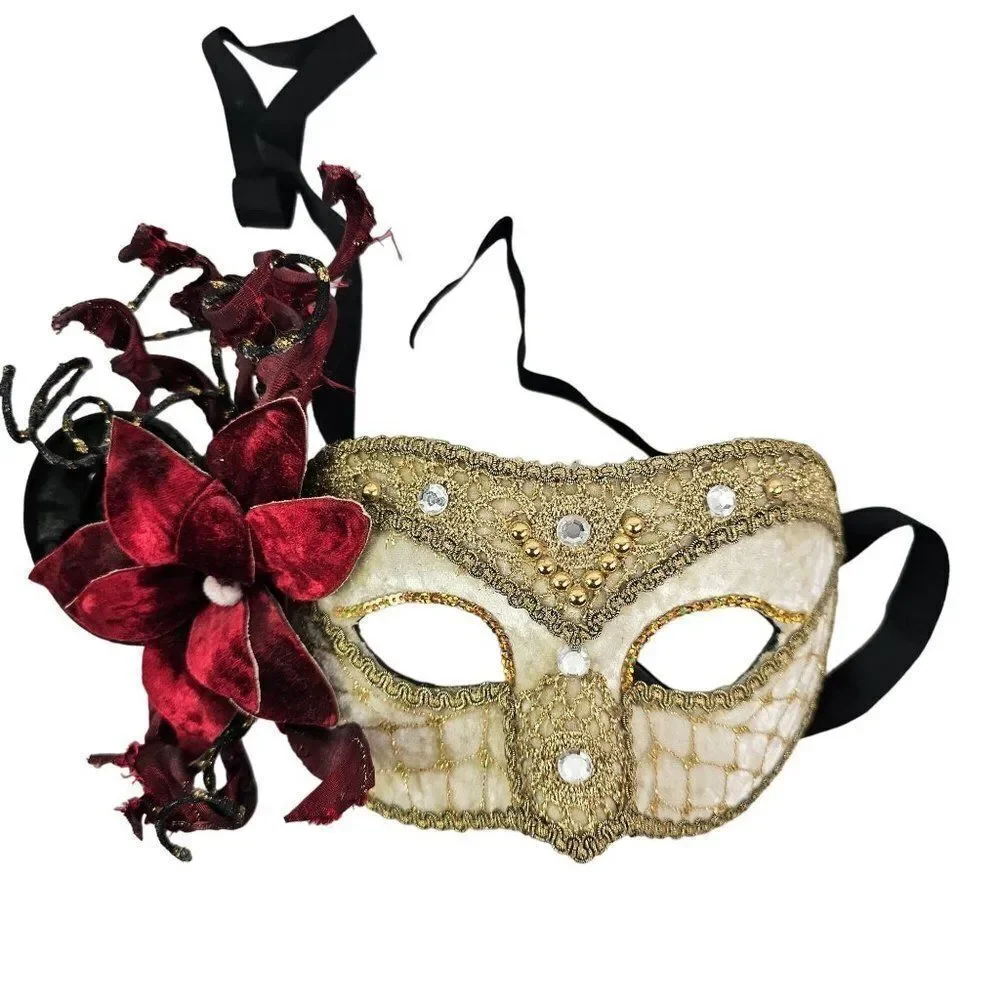 Venetian‎ Italian Womens Masquerade Halloween Costume Party Mask Tie On